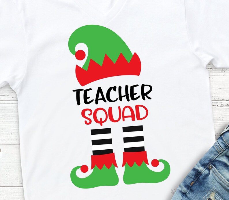 Download Teacher Squad Svg Elf Squad Svg Christmas Svg Teacher | Etsy