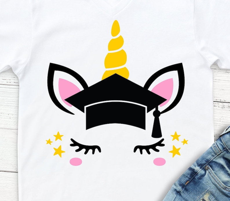 Graduate Unicorn Svg Last Day of School Svg Grad Unicorn ...