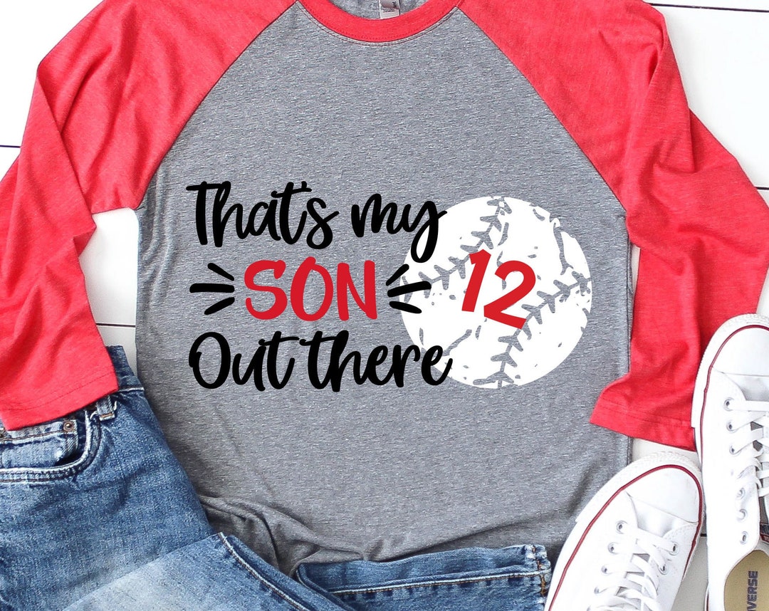 Thats My Son Out There Svg, Baseball Svg, Personalized, Baseball Mom ...