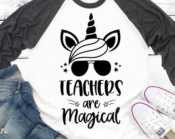 Download Unicorn Teacher Svg Teacher Shirt Svg Teachers Are Etsy