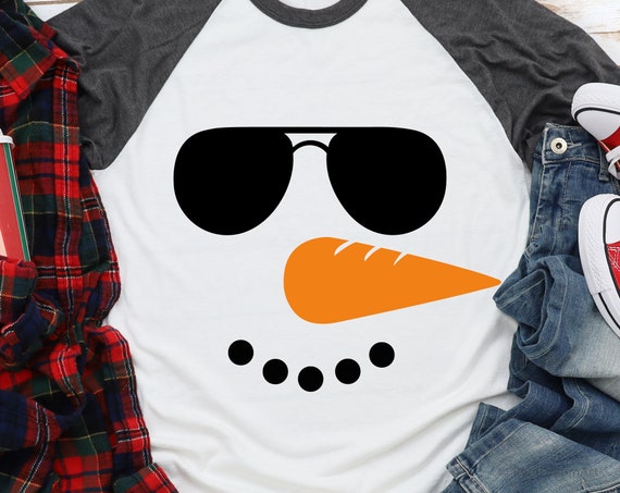 Snowman Face Svg Snow Cute Svg Frosty Svg Snowman | Etsy