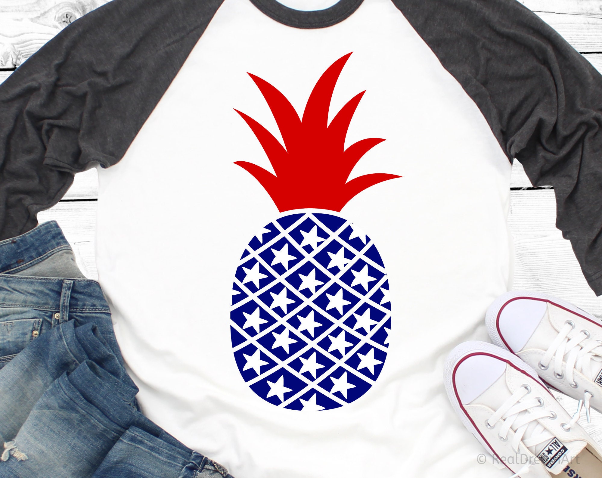 Download 4th Of July Pineapple Svg American Pineapple Svg July Fourth Etsy