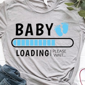 Carregando bebê Svg É um menino anúncio de gravidez Svg Maternidade Svg Arquivo de corte de vinil Svg Cricut Arquivos de corte de silhueta