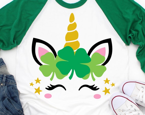 St Patricks Day Unicorn Svg Girl St 