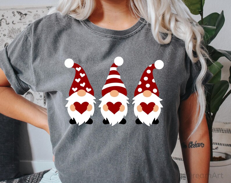 Gnomes With Hearts Svg, Valentines Gnomes Svg, Valentine’s Day Svg ...