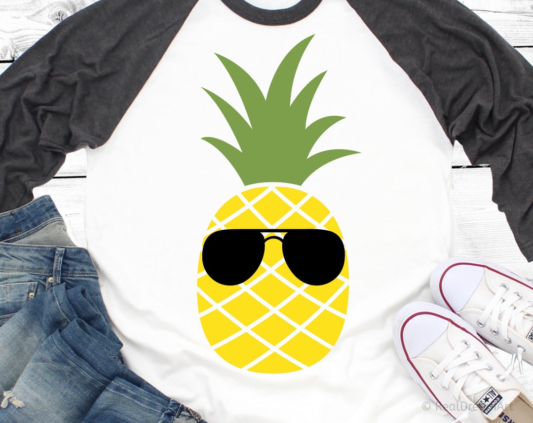 Piña con gafas de sol Svg piña Svg para Cricut Piña Silueta Sombras Svg ...