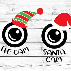 Santa Cam Svg, Elf Cam Svg, Kids Christmas Svg, Elf Watch Svg, Santa Camera Svg, Elf Surveillance Svg, North Pole Cam Svg Cricut, Png, Dxf