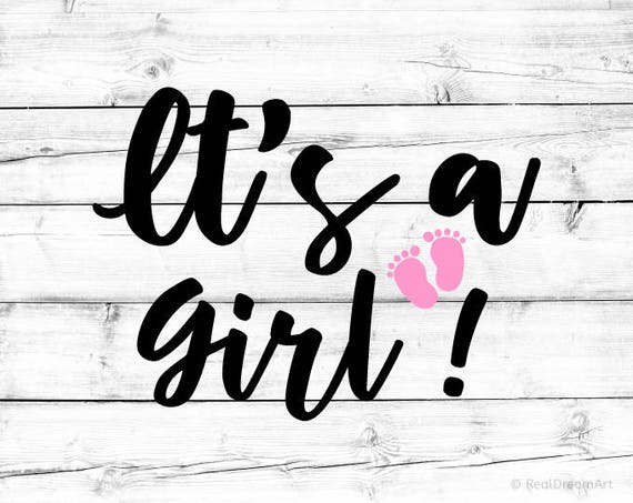 Download Its a Girl Svg Pregnancy Announcement Svg Baby Bump ...