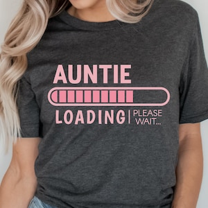 Tía cargando SVG, Tía SVG, Tía embarazada SVG, Anuncio de embarazo SVG, Archivos para Cricut, Futura tía SVG, PNG, DXF