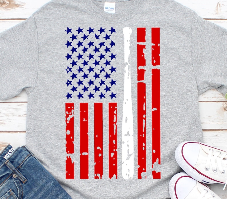 Baseball Flag Svg US Flag Svg 4th of July Svg Distressed ...