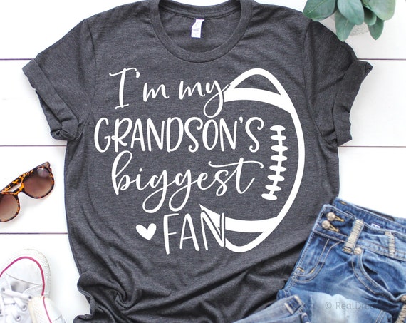 Im My Grandson's Biggest Fan Svg, Nana Football Svg, Funny