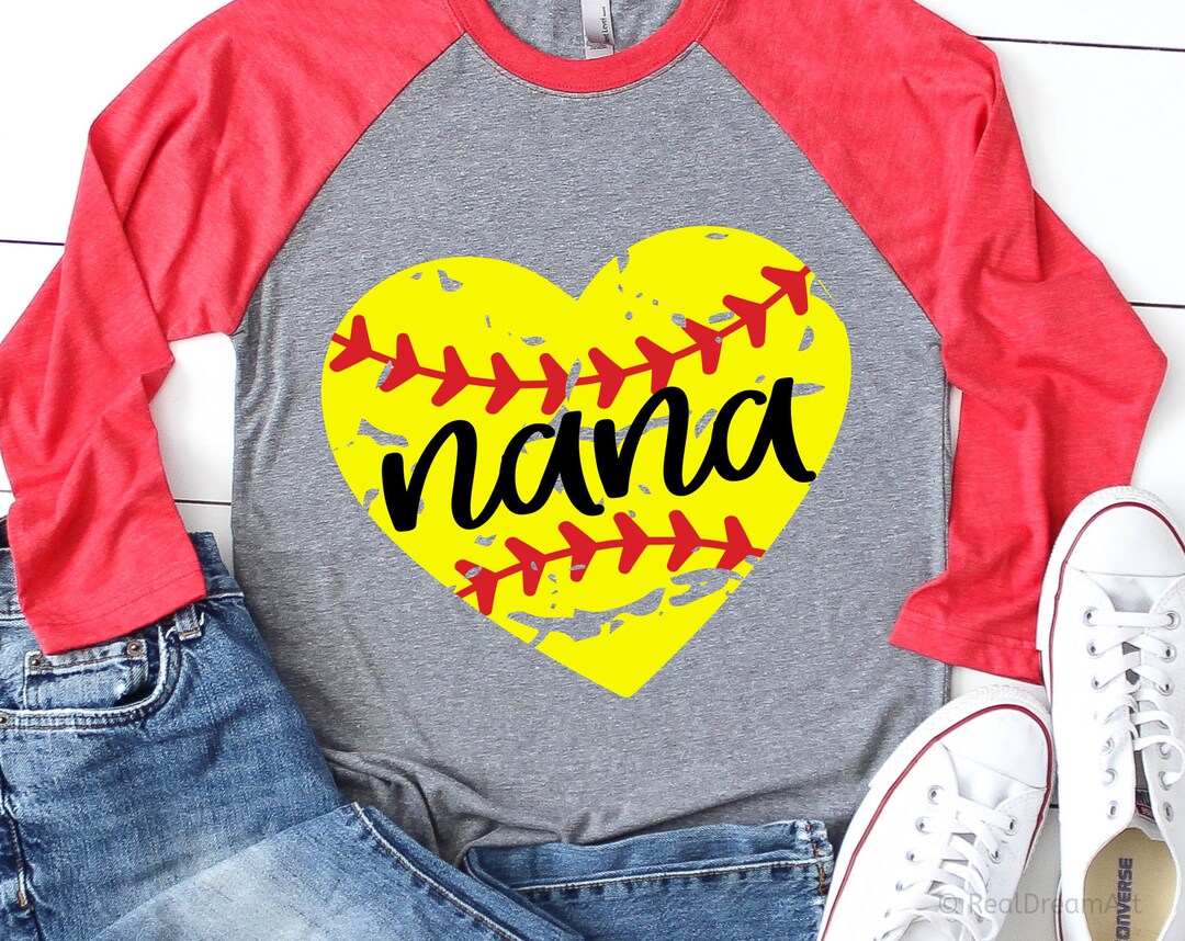 Softball Nana Svg, Softball Grandma Svg, Softball Svg, Softball Mimi