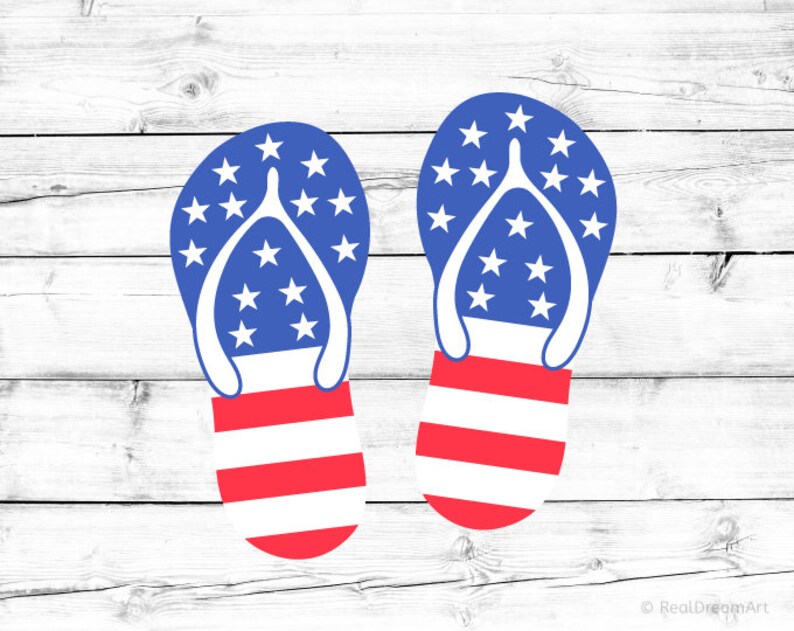 US Flag Flip-flops Svg 4th of July Svg US Flag Svg Svg for - Etsy
