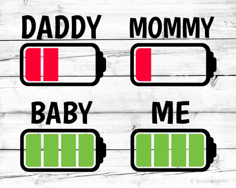 Download Matching Family Svg Mommy & Me Daddy and Me Svg Battery Low | Etsy