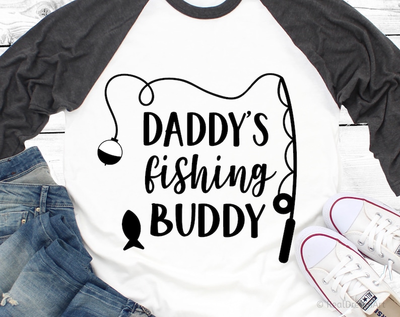 Daddys Fishing Buddy Svg Fishing Svg Funny Kids Svg Daddy Svg | Etsy