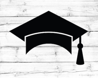 Graduation Cap Svg Square Academic Cap Svg Tassel Svg Graduation Hat Svg Graduation Cap Silhouette Svg for Cricut Svg for Silhouette Png