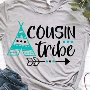 Cousin Tribe Svg, Cousin Svg, Cousin Crew Svg, Cousin Squad Svg, Family Reunion Svg, Cousin Camp, Summer Shirt Svg File for Cricut, Png, Dxf