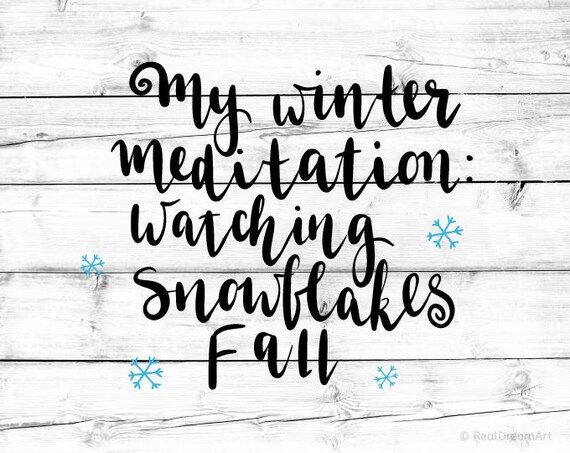 Download Snowflakes Svg Let It Snow Svg Winter Quotes Diy Cuts Vinyl Etsy