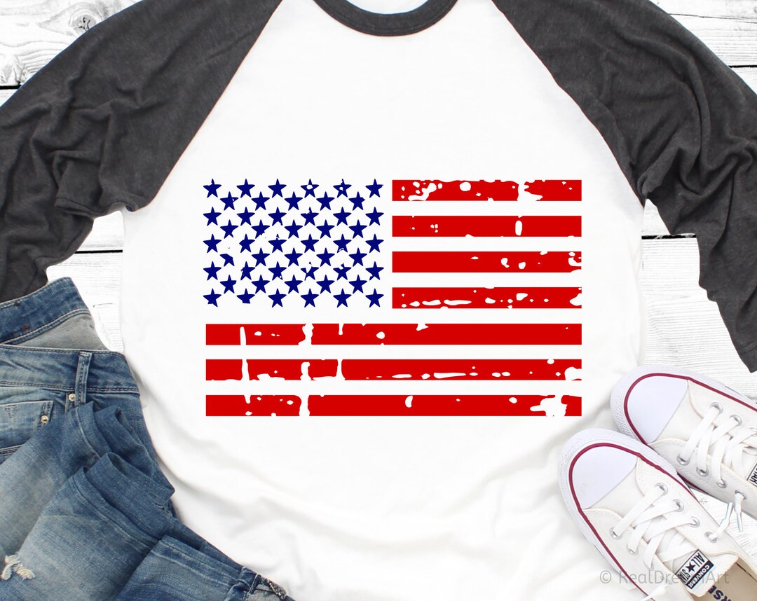 USA Flag Svg, Distressed US Flag Svg, Grunge Flag Svg, 4th of July Svg