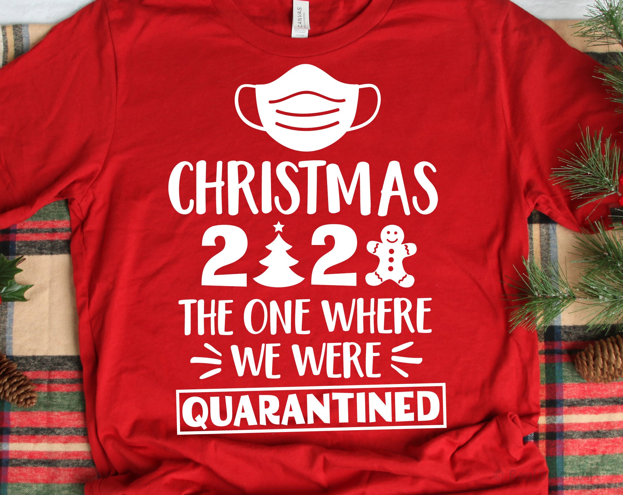 Christmas 2020 The One Where We Were Quarantined Svg Etsy
