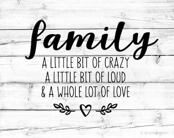Download Family Svg Family A Little Bit of Crazy Svg for Cricut ...