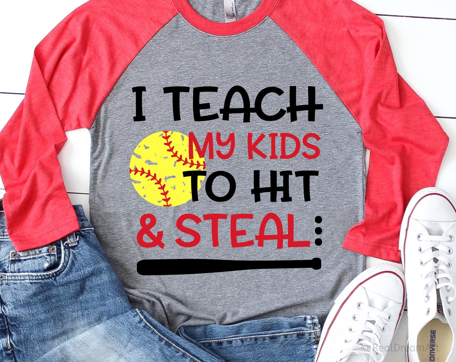 I Teach My Kids to Hit and Steal Svg Mom Softball Svg Funny Etsy