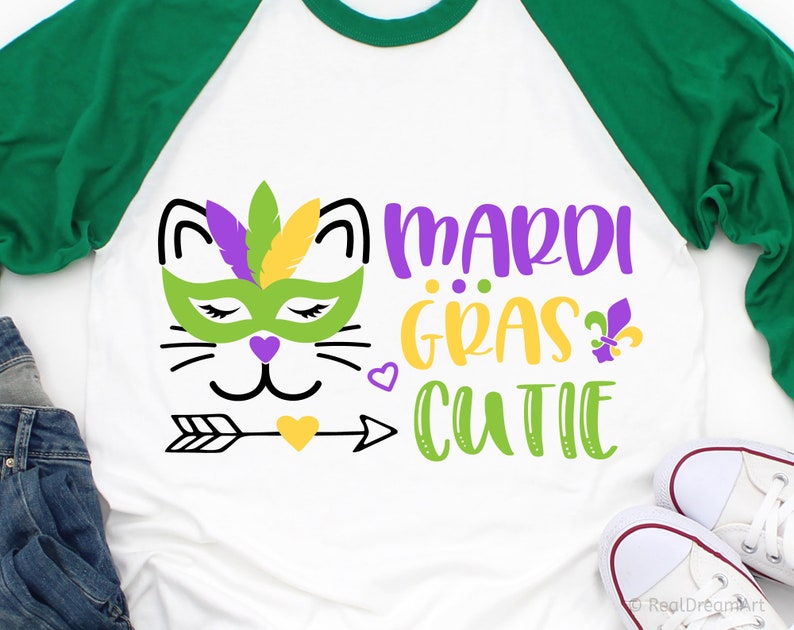mardi gras baby girl shirt