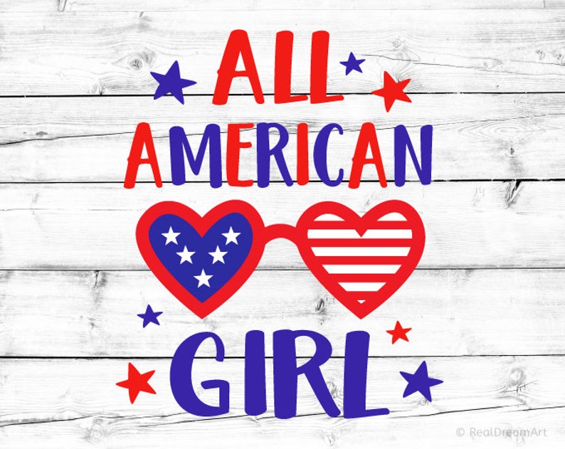 Download All American Girl Svg 4th of July Svg Fourth of July Svg ...