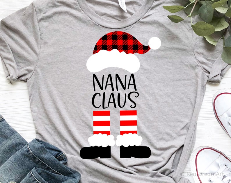 Nana Christmas Svg Nana Claus Svg Grandma Christmas Svg | Etsy