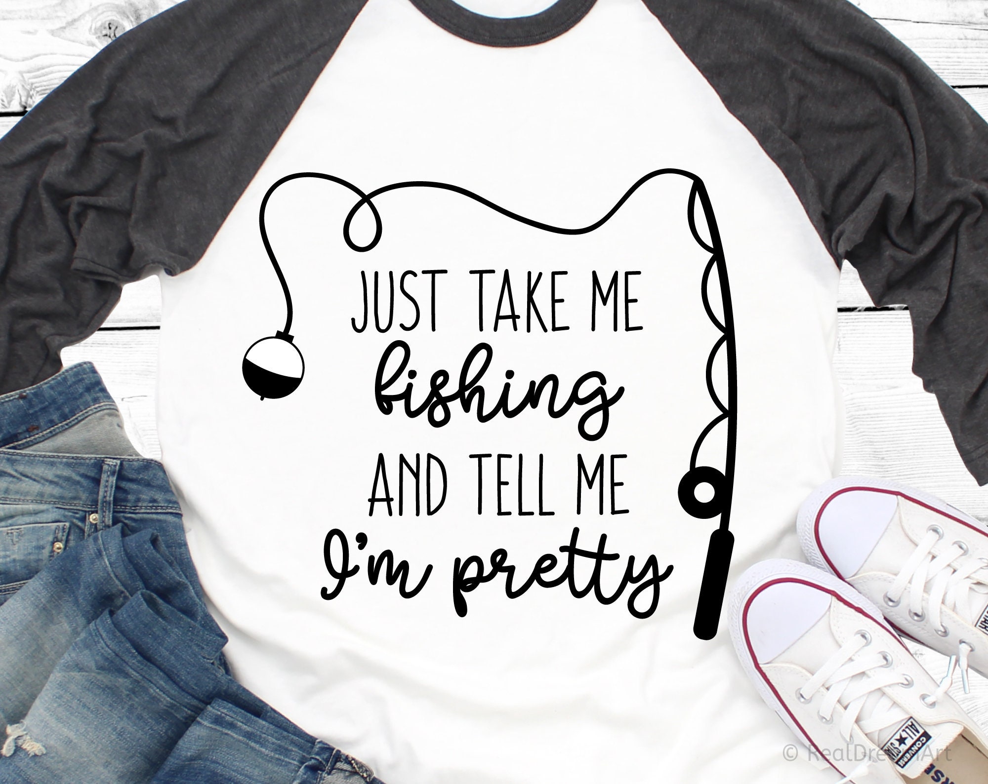 Take Me Fishing Svg Just Call Me Pretty Svg Funny Fishing Svg - Etsy
