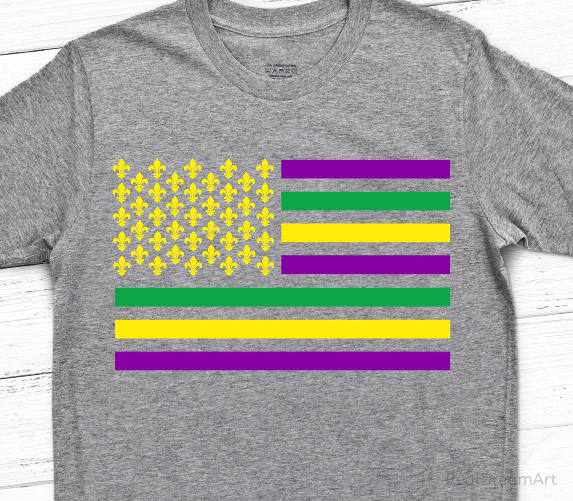 mardi gras flag svg