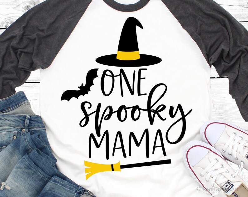 Download Mom Halloween Svg One Spooky Mama Svg Mom Halloween Shirt | Etsy