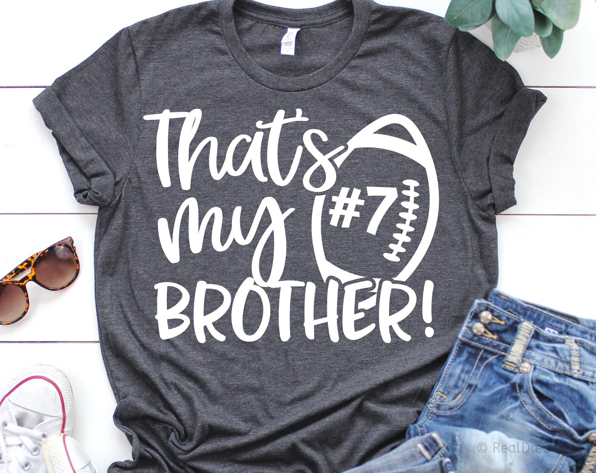 Football Brother Svg Thats My Brother Svg Personalized - Etsy
