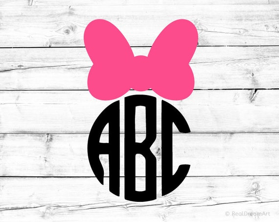 Download Minnie Mouse Bow Svg Minnie Bow Monogram Svg Minnie Mouse ...