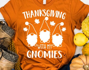 Thanksgiving with My Gnomies Svg, Thankful Svg, Kids Thanksgiving Svg, Funny Boy Shirt, School Teacher Svg, Png, Dxf