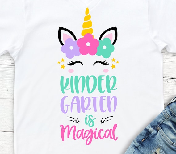 Download Kindergarten Is Magical Svg Girl Kindergarten Unicorn Svg Etsy