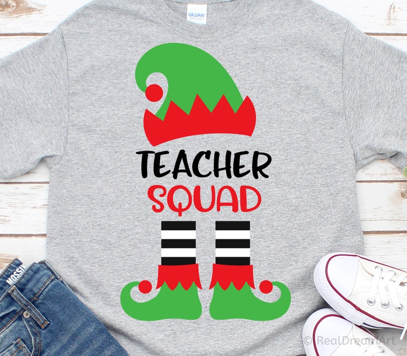 Download Teacher Squad Svg Elf Squad Svg Christmas Svg Teacher | Etsy