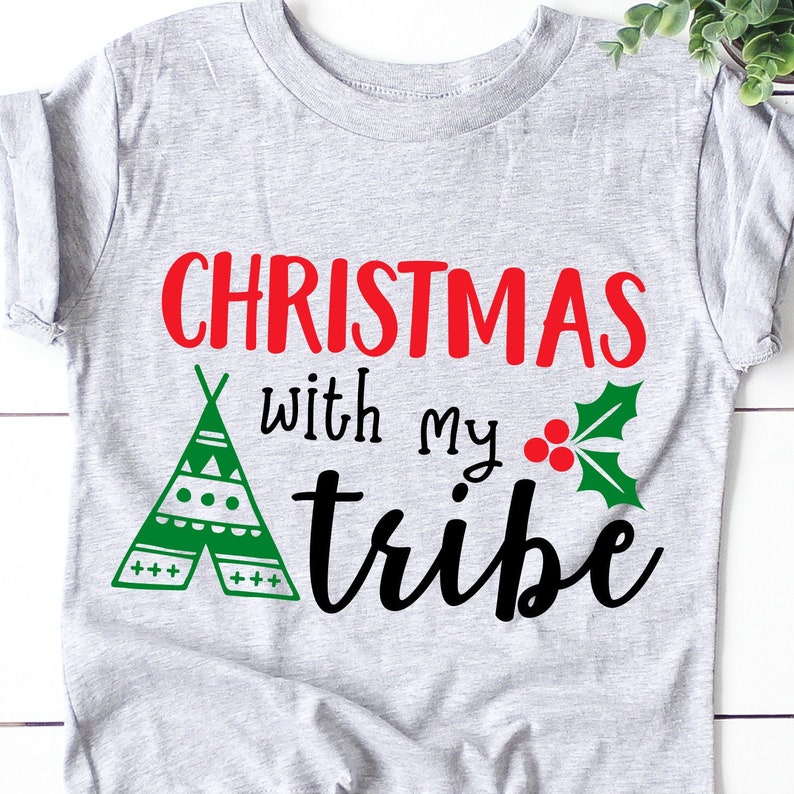Download Christmas with my Tribe Svg Family Christmas Svg Christmas | Etsy
