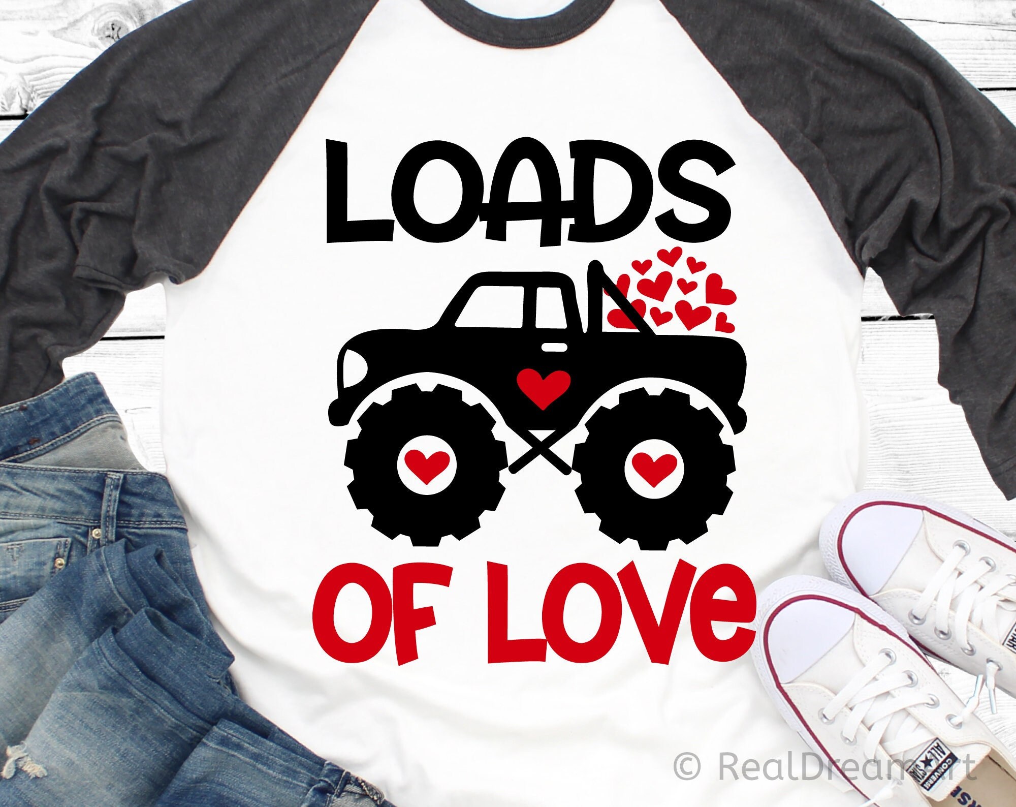 Loads of Love Svg, Valentines Truck Svg, Love Truck Svg, Baby Boy Svg ...
