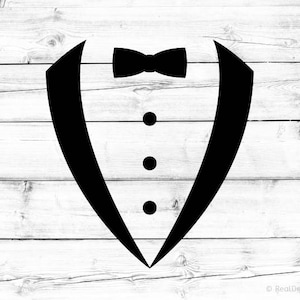 Smoking SVG smoking-shirt SVG-Bow tie SVG Tux SVG-smoking SVG pak SVG voor de Cricut SVG voor silhouet cut bestand PNG black tie SVG gentleman SVG