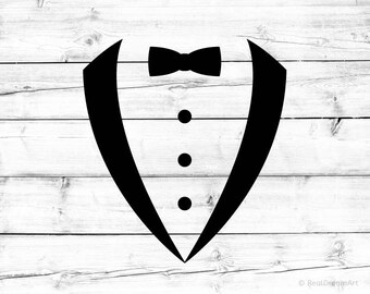 Tuxedo Svg Tuxedo Shirt Svg Bow Tie Svg Tux Svg Smoking Svg Suit Svg for Cricut Svg for Silhouette Cut File Png Black Tie Svg Gentleman Svg