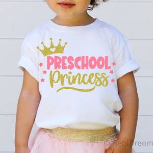 Kids First Day Of Preschool Girls Princess Shirt Back To School Kids First Day Of Preschool Girls Princess Shirt Back To School