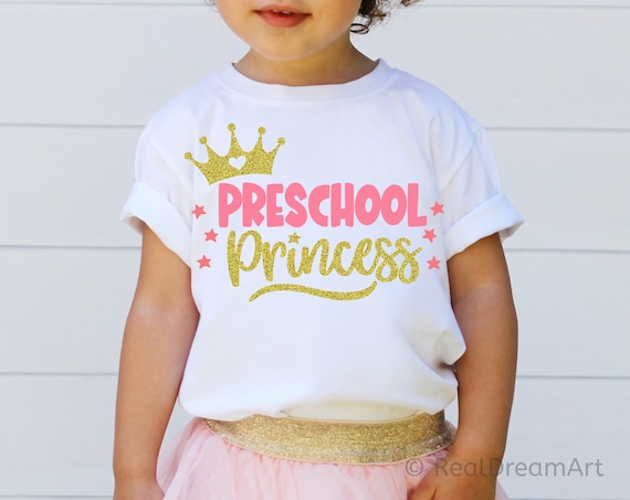 Kids First Day Of Preschool Girls Princess Shirt Back To School Kids First Day Of Preschool Girls Princess Shirt Back To School