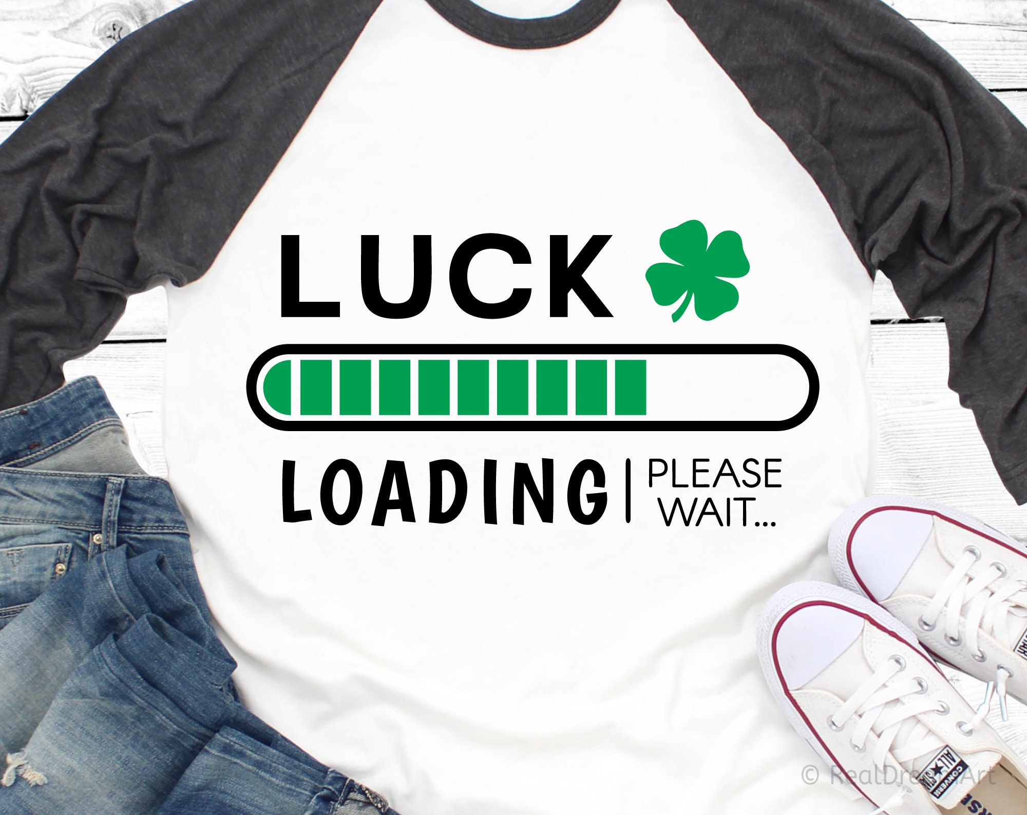 Luck Loading Please Wait Svg Lucky Mom Svg St Patricks Day Svg One Lucky Mama Svg Baby Announcement Svg Pregnancy Svg for Cricut Silhouette