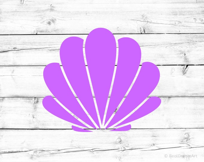 Download Seashell Svg Seashell Silhouette Svg Mermaid Shell Svg Sea ...