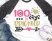 100 Days Brighter Svg, Girl 100 Days of School Svg, 100 Days Smarter, 100 Days Shirt Svg, School Kids Svg Cut File for Cricut, Png, Dxf 