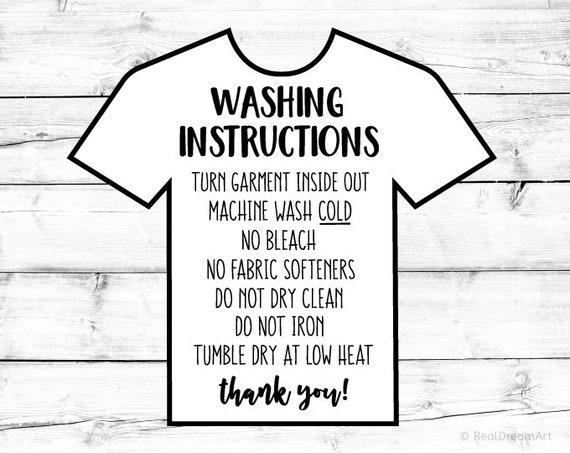 Download Washing Instructions Svg Care Instructions Card Svg Shirt ...