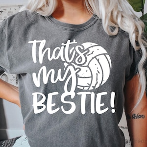 Melhor amiga de vôlei SVG, Essa é minha melhor amiga SVG, Camisa de vôlei personalizada, Amigo maior fã, Arquivo SVG de torcida para Cricut, PNG, DXF