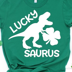 St. Patrick’s Rex Svg, Lucky Saurus T-Rex, Boy St Patricks Svg, Lucky Dude, Dinosaur St Patricks Day Svg Cut Files for Cricut, Png, Dxf