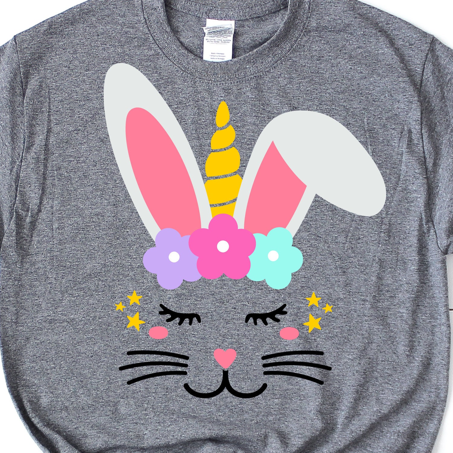 Download Bunny Unicorn Svg Bunny Whiskers Easter Unicorn Bunny with ...